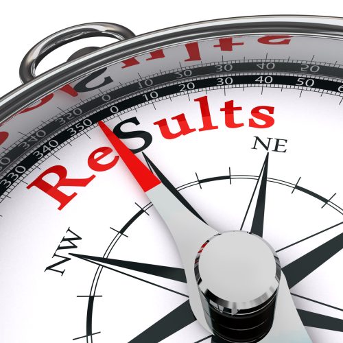 results towards south indicated by compass conceptual image.clipping path included
