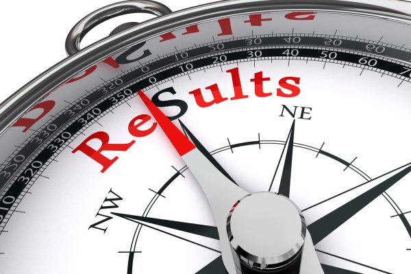results towards south indicated by compass conceptual image.clipping path included